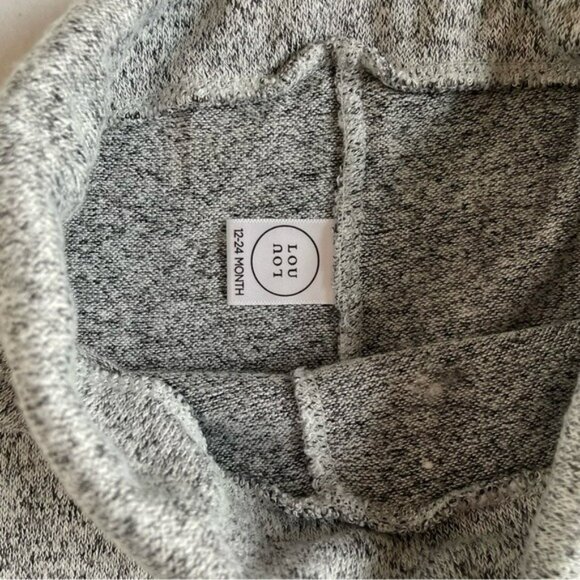 Lou Lou Baby Heathered Grey Top and Bottoms Set 12–24m Comfortable Casual - Picture 8 of 9